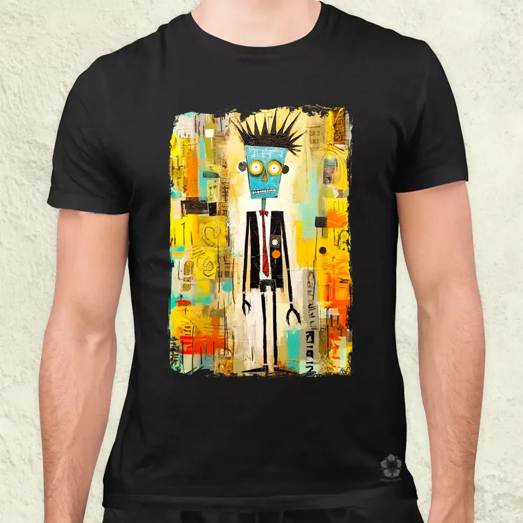 NYC napfelkelte Basquiat graffiti v1 férfi póló