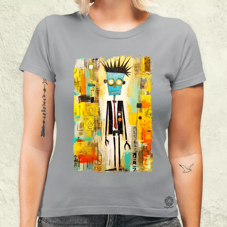 NYC napfelkelte Basquiat graffiti v1 női póló