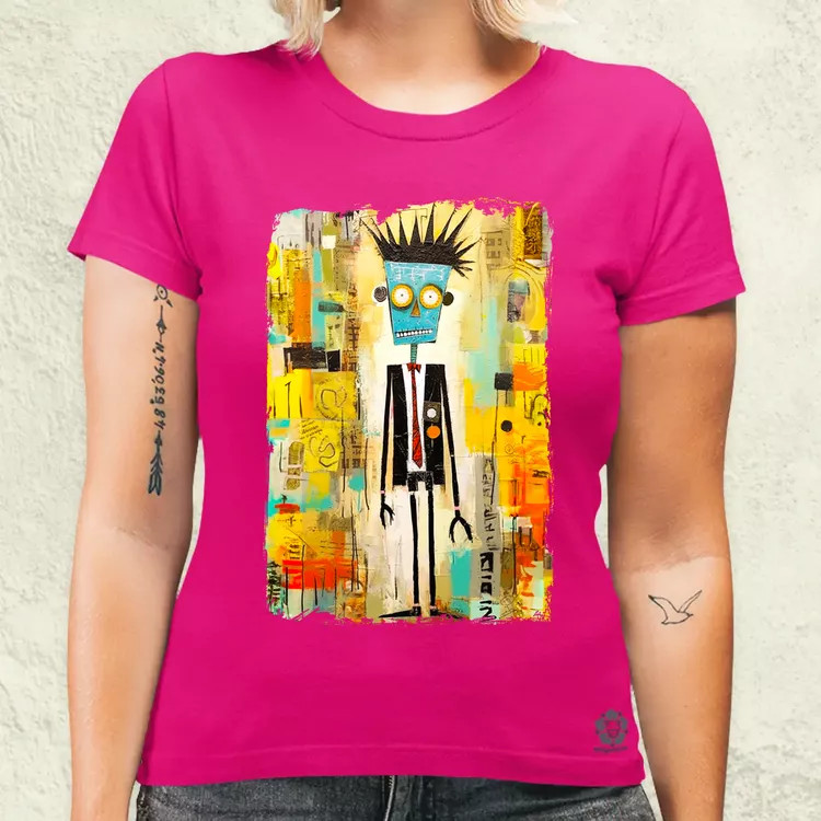 NYC napfelkelte Basquiat graffiti v1 női póló