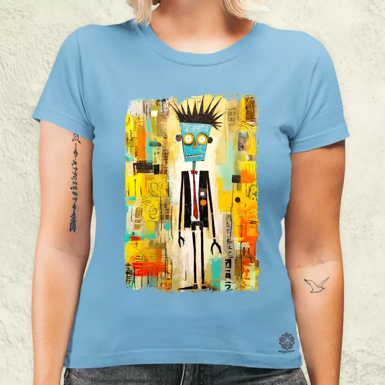 NYC napfelkelte Basquiat graffiti v1 női póló