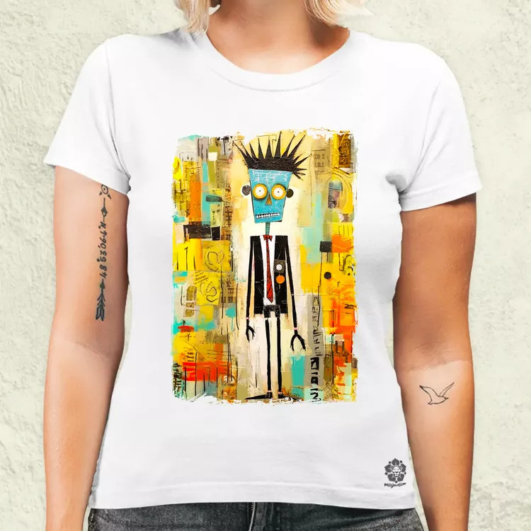 NYC napfelkelte Basquiat graffiti v1 női póló