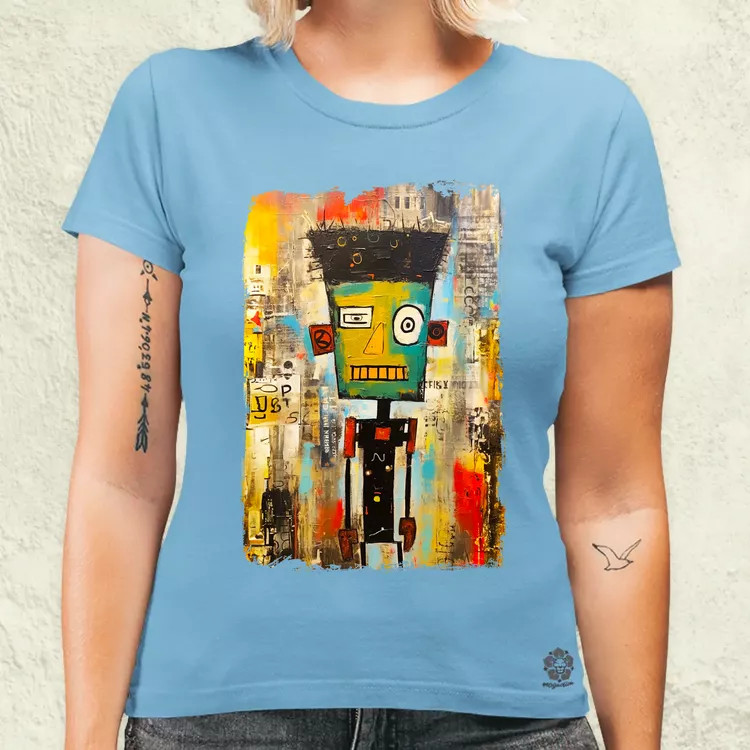 NYC napfelkelte Basquiat graffiti v3 női póló