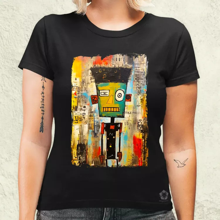 NYC napfelkelte Basquiat graffiti v3 női póló