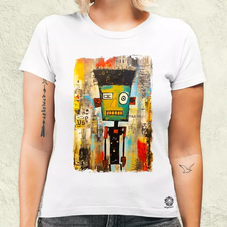 NYC napfelkelte Basquiat graffiti v3 női póló
