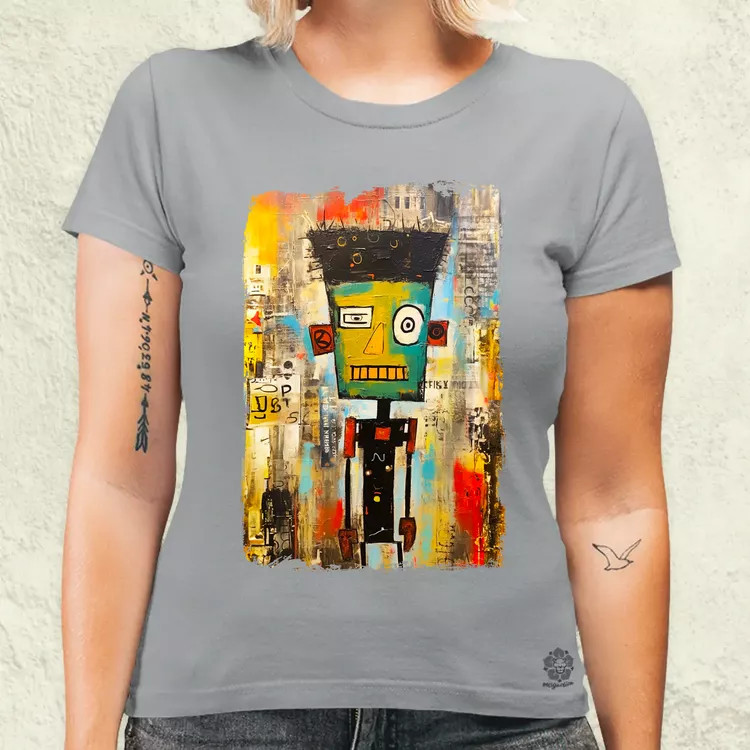 NYC napfelkelte Basquiat graffiti v3 női póló