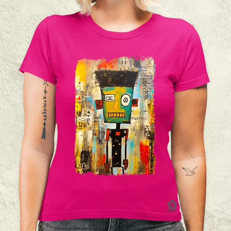 NYC napfelkelte Basquiat graffiti v3 női póló