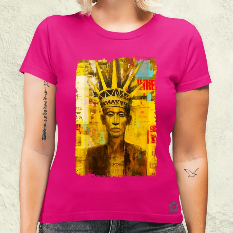 NYC napfelkelte Basquiat graffiti v6 női póló