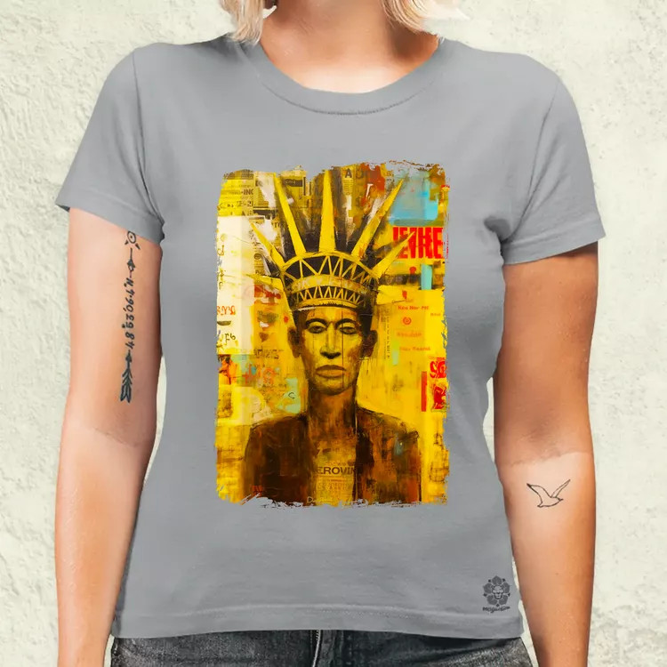 NYC napfelkelte Basquiat graffiti v6 női póló