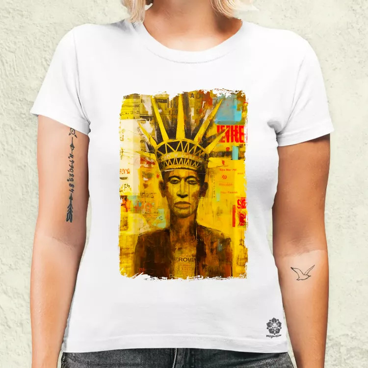 NYC napfelkelte Basquiat graffiti v6 női póló