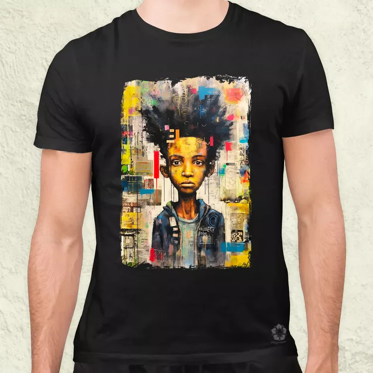 NYC napfelkelte Basquiat graffiti v8 férfi póló