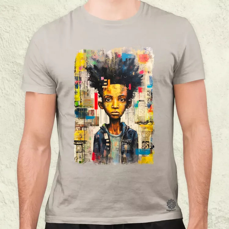 NYC napfelkelte Basquiat graffiti v8 férfi póló