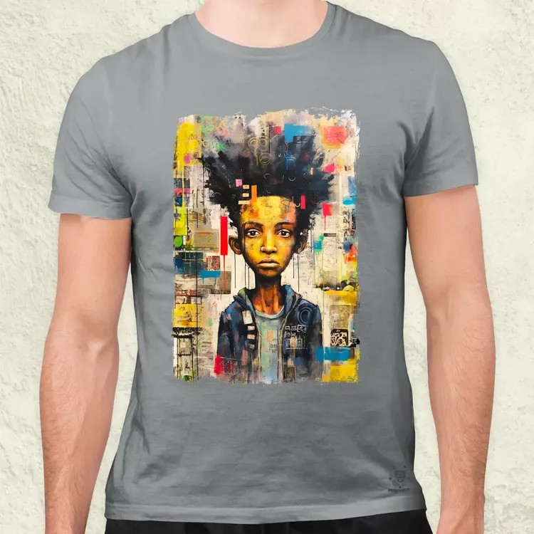 NYC napfelkelte Basquiat graffiti v8 férfi póló