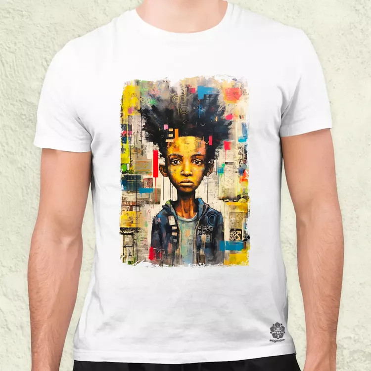 NYC napfelkelte Basquiat graffiti v8 férfi póló