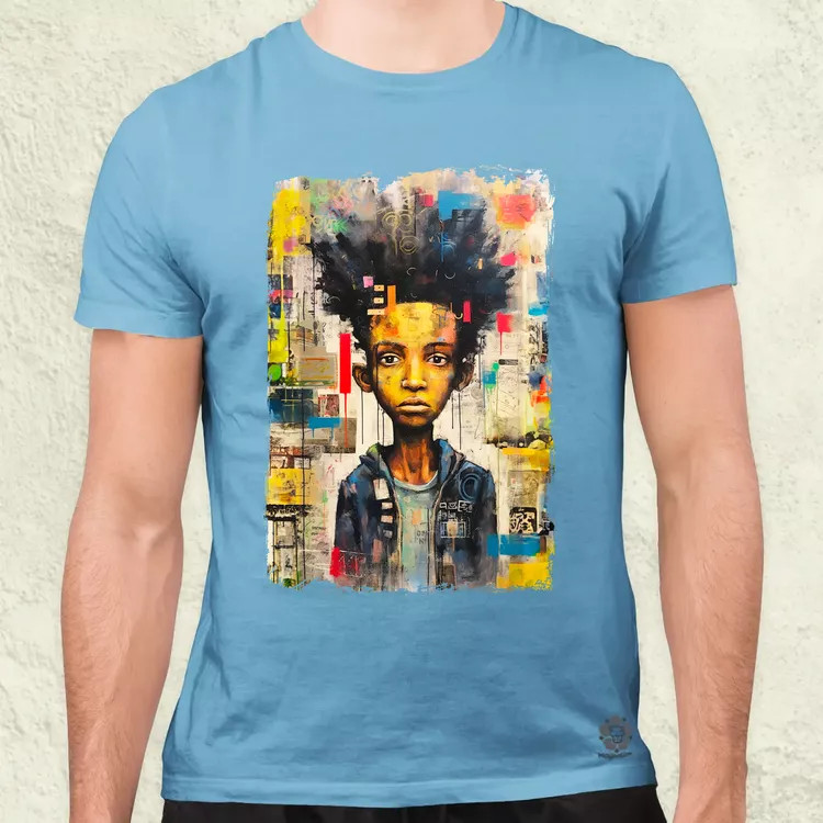 NYC napfelkelte Basquiat graffiti v8 férfi póló