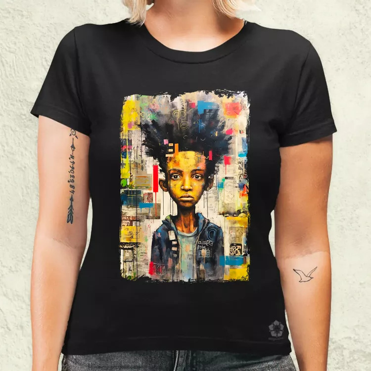 NYC napfelkelte Basquiat graffiti v8 női póló