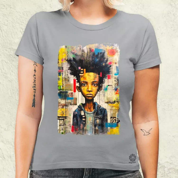 NYC napfelkelte Basquiat graffiti v8 női póló