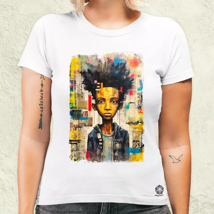 NYC napfelkelte Basquiat graffiti v8 női póló