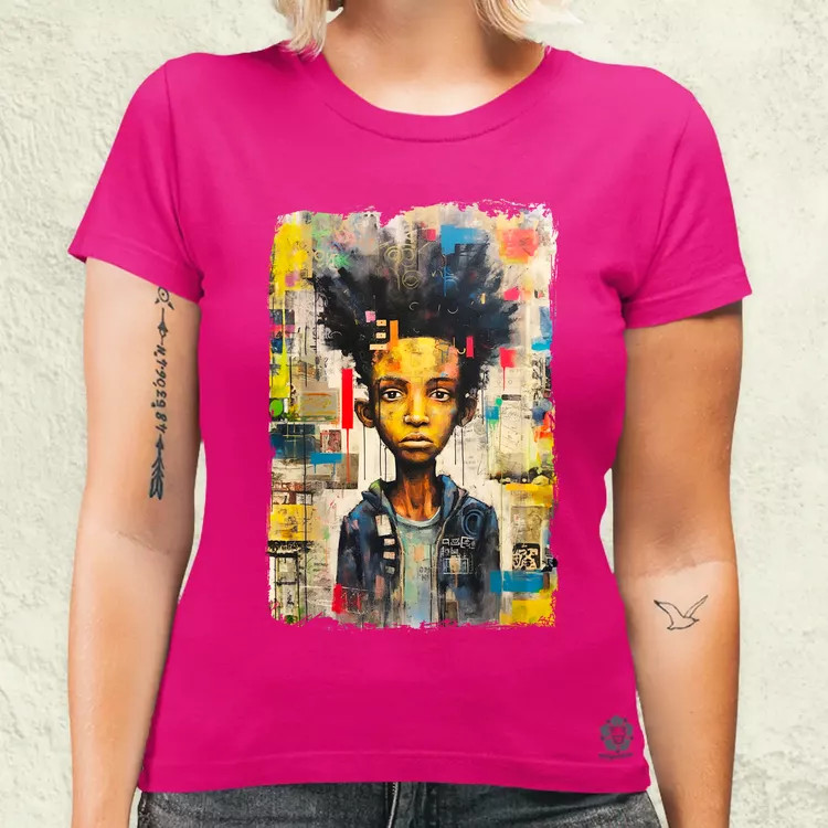 NYC napfelkelte Basquiat graffiti v8 női póló