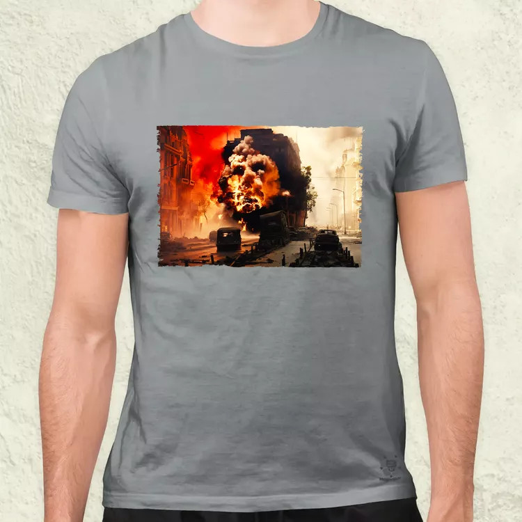 Pareidolia Che Guevara város fantázia v1 férfi póló