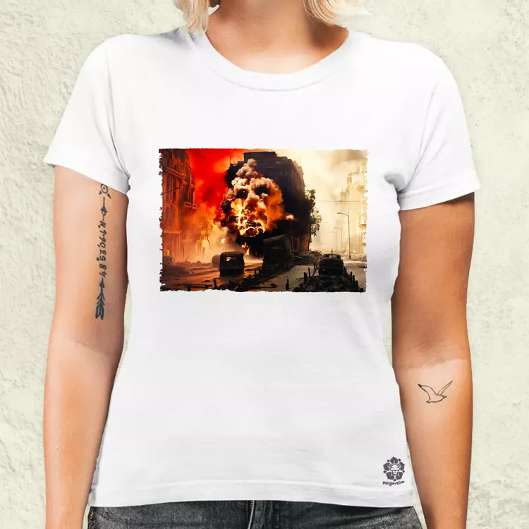 Pareidolia Che Guevara város fantázia v1 női póló