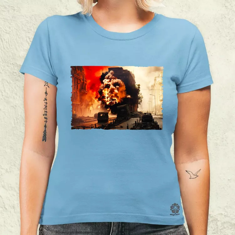Pareidolia Che Guevara város fantázia v1 női póló