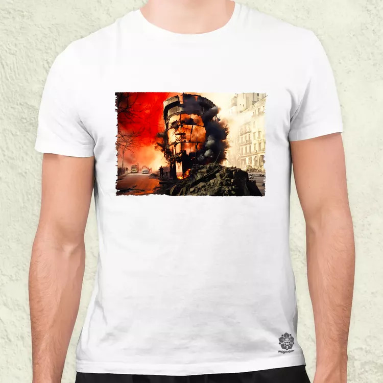 Pareidolia Che Guevara város fantázia v3 férfi póló