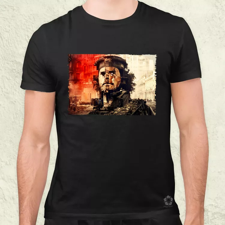 Pareidolia Che Guevara város fantázia v4 férfi póló