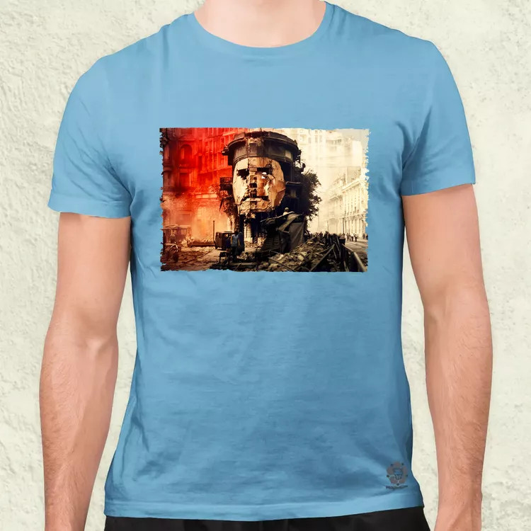 Pareidolia Che Guevara város fantázia v4 férfi póló