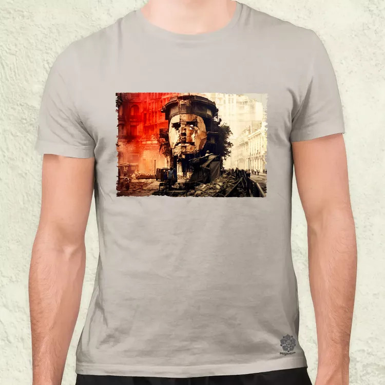 Pareidolia Che Guevara város fantázia v4 férfi póló