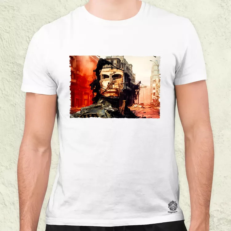 Pareidolia Che Guevara város fantázia v5 férfi póló