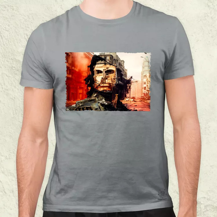 Pareidolia Che Guevara város fantázia v5 férfi póló