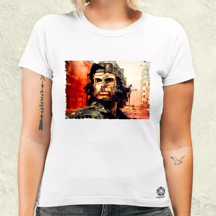 Pareidolia Che Guevara város fantázia v5 női póló