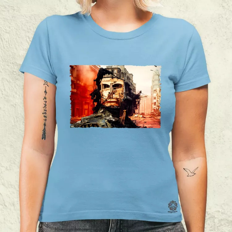 Pareidolia Che Guevara város fantázia v5 női póló