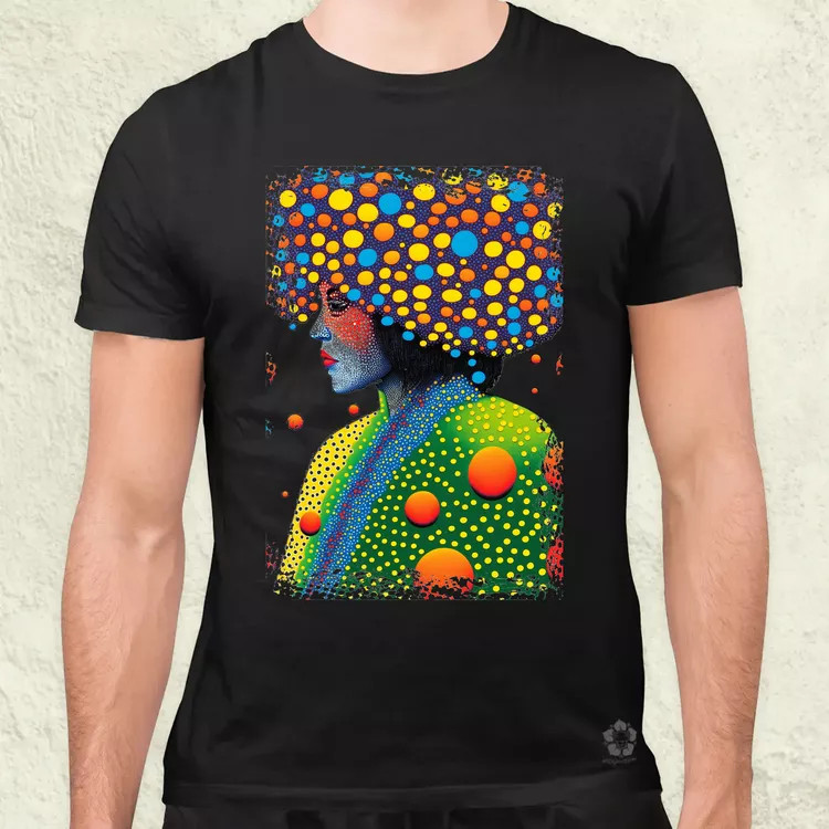 Pointillizmus a hidegben férfi póló