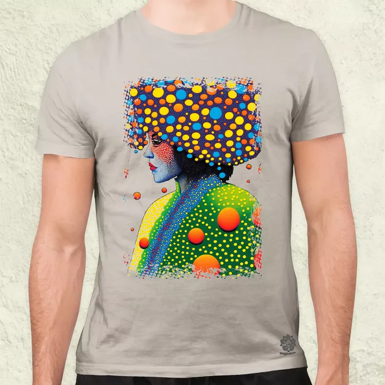 Pointillizmus a hidegben férfi póló