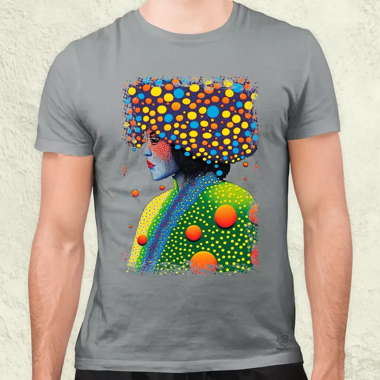 Pointillizmus a hidegben férfi póló