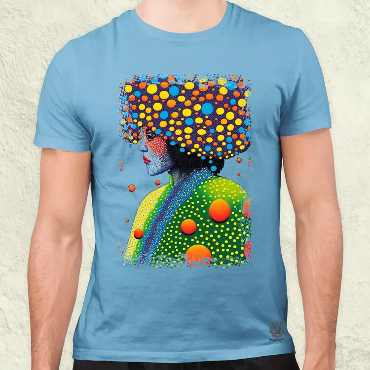 Pointillizmus a hidegben férfi póló