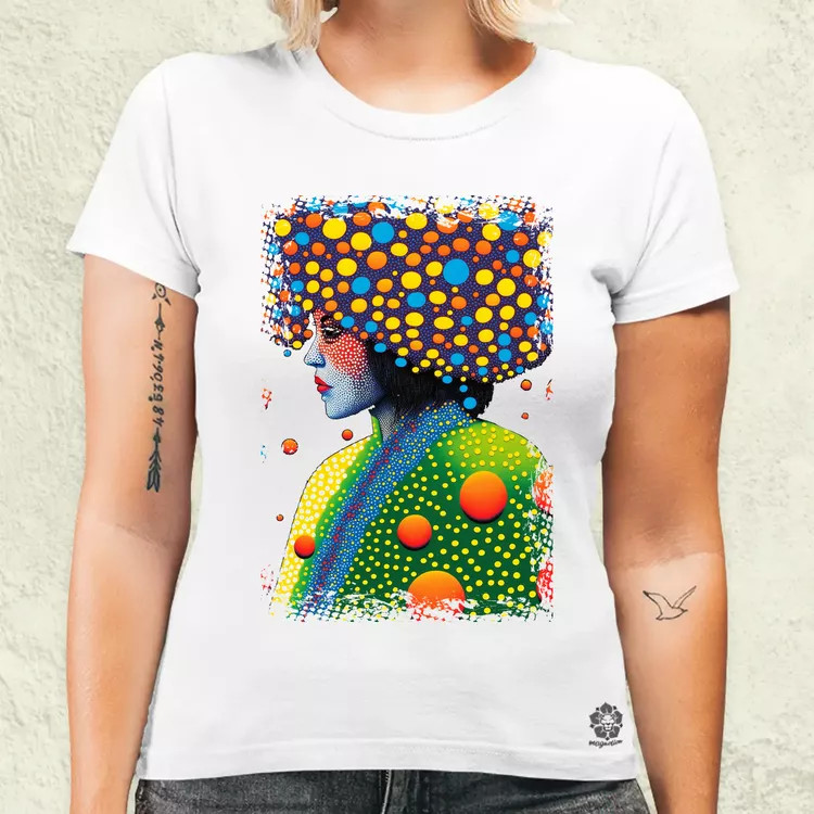 Pointillizmus a hidegben női póló