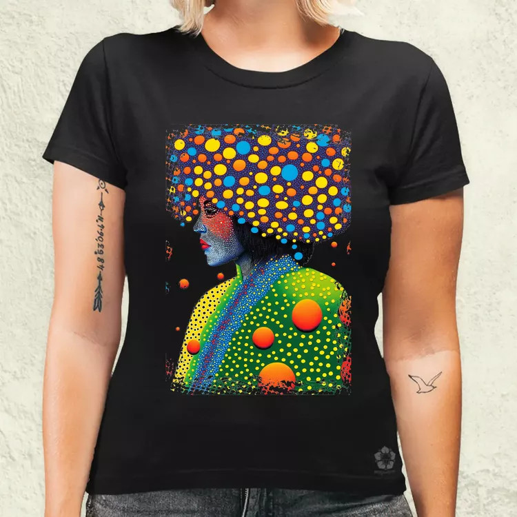 Pointillizmus a hidegben női póló