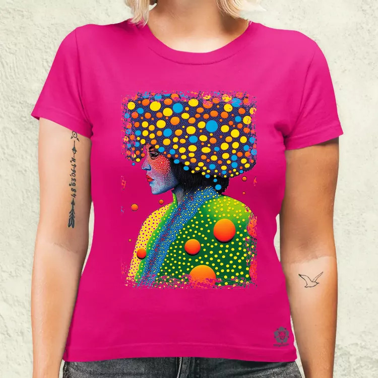 Pointillizmus a hidegben női póló