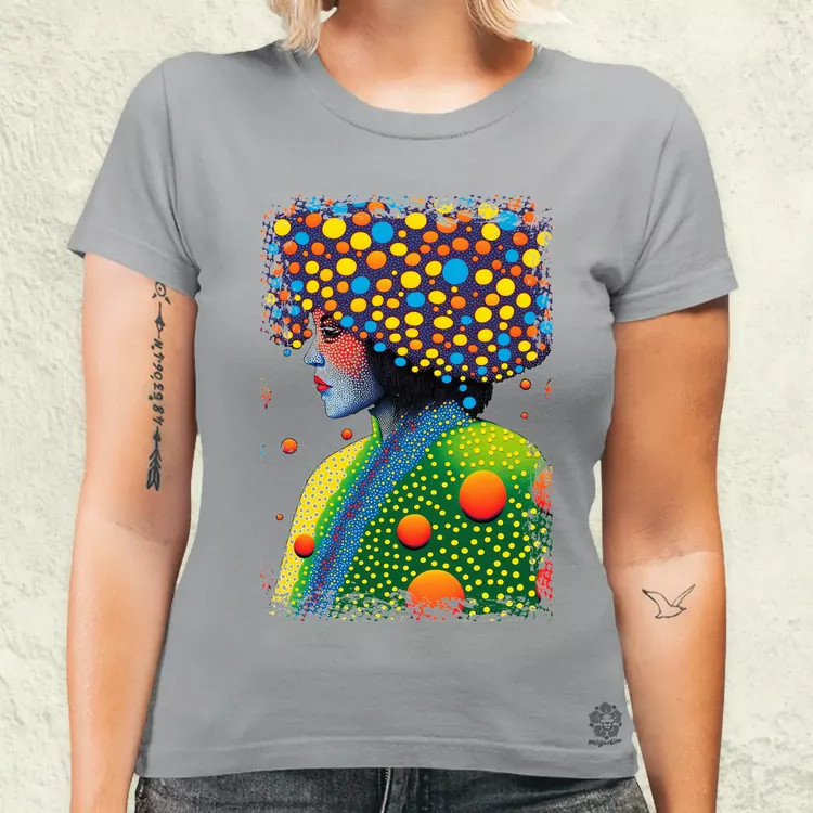 Pointillizmus a hidegben női póló