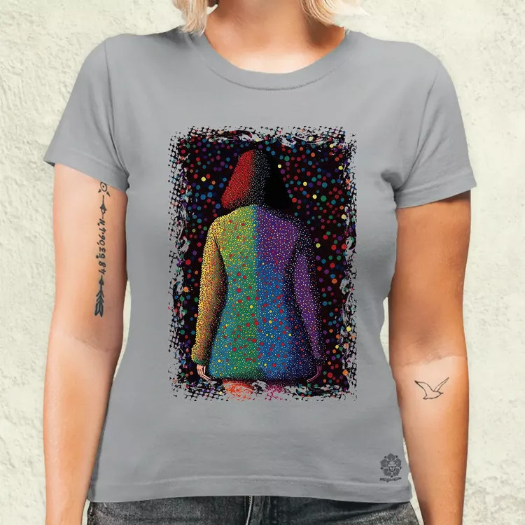 Pointillizmus búcsú női póló