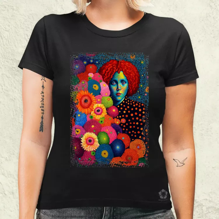 Pointillizmus figyelés női póló