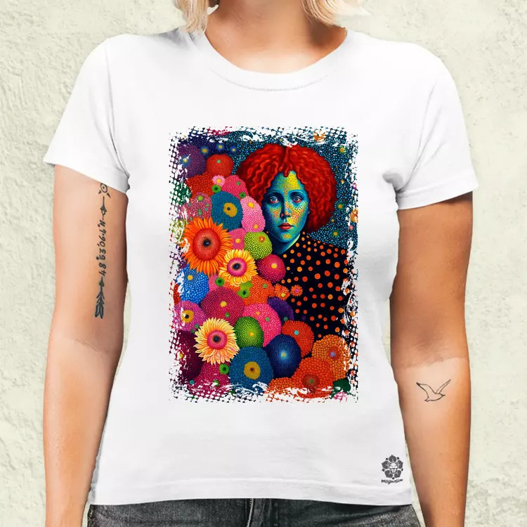 Pointillizmus figyelés női póló