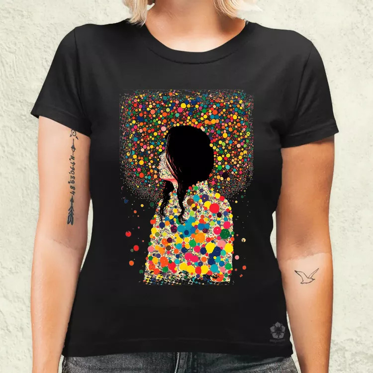 Pointillizmus vágyakozás női póló