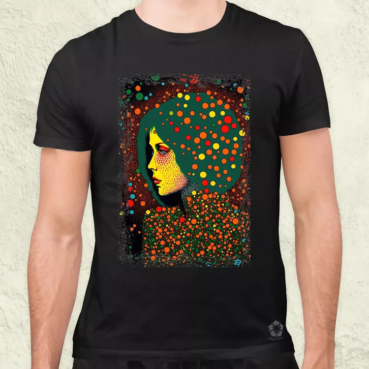 Pointillizmus válasz férfi póló