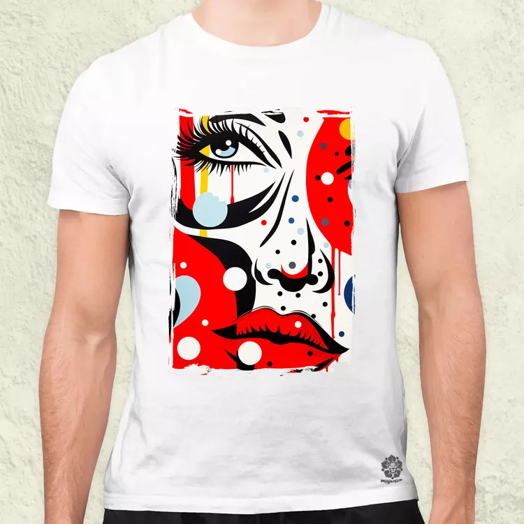 Pop art arc v2 férfi póló