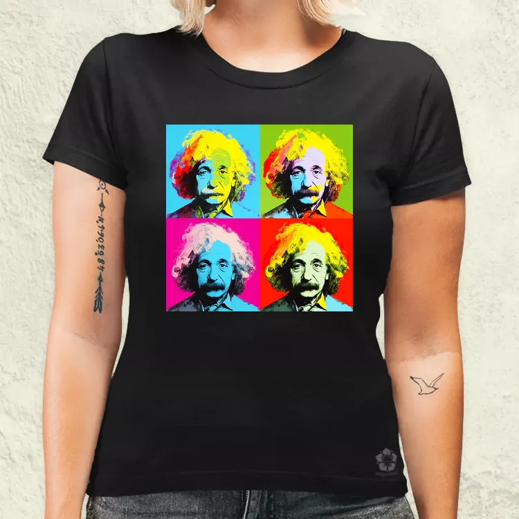 Pop art Einstein v1 női póló