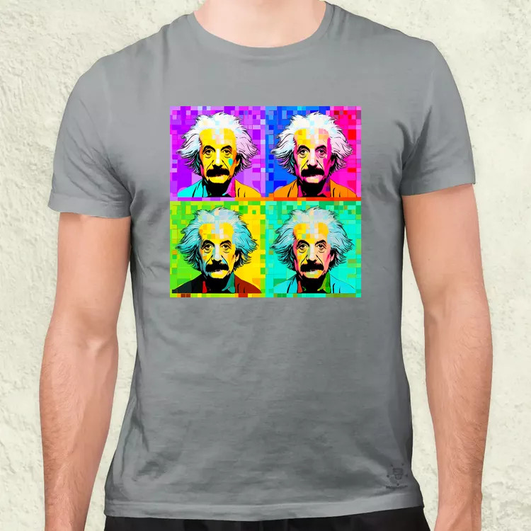 Pop art Einstein v11 férfi póló