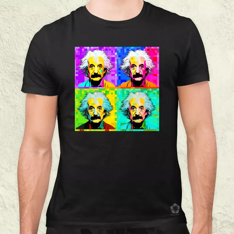 Pop art Einstein v11 férfi póló